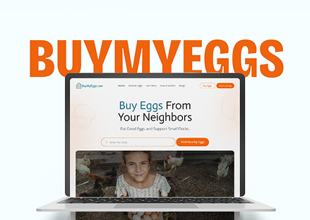 BuyMyEggs case study screenshot